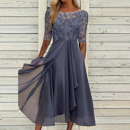 Dark blue party dress