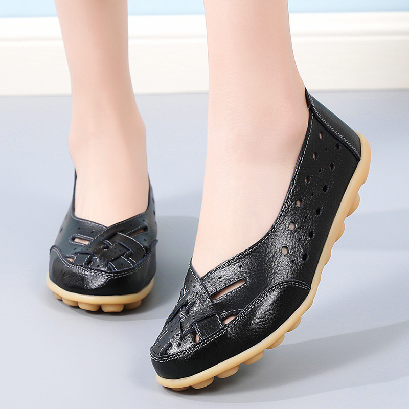 🔥Last Day Promotion 50% OFF - Women's Soft Leather Loafers – Breathable & Slip-Resistant Casual Flats