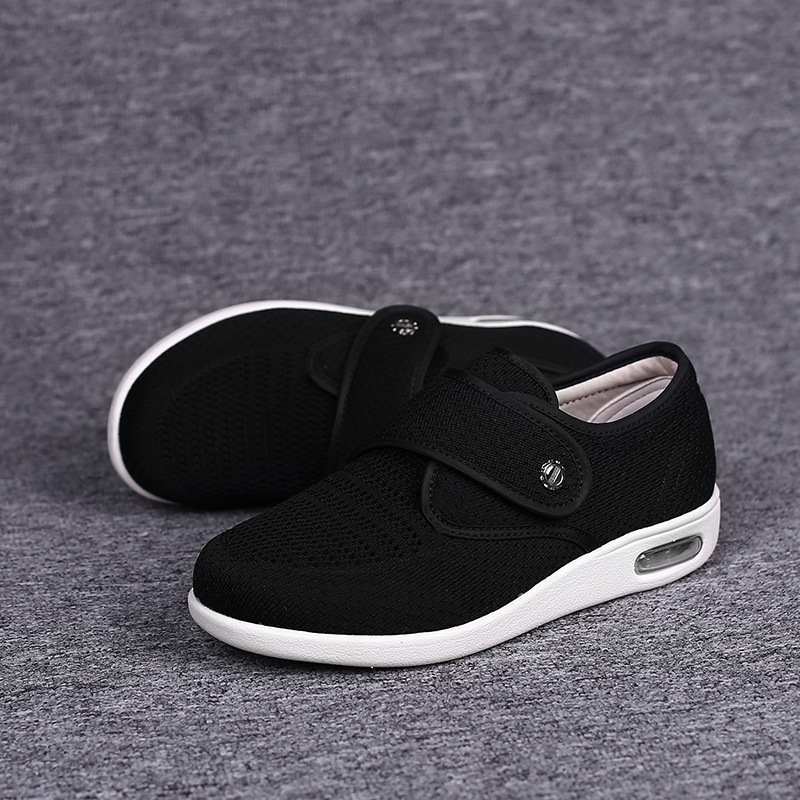 Soft and comfortable orthotic arch support width shoes for swollen feet,