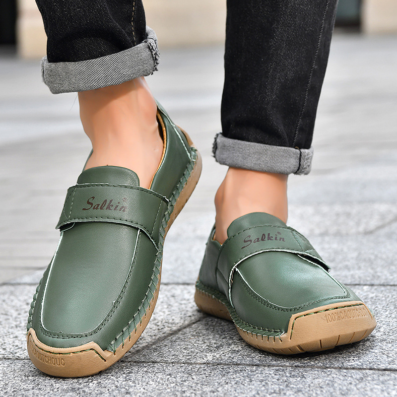 🔥Last Day 70% OFF🔥🐂 Calfskin Casual Shoes 👞 Hand-sewn, slip-on design