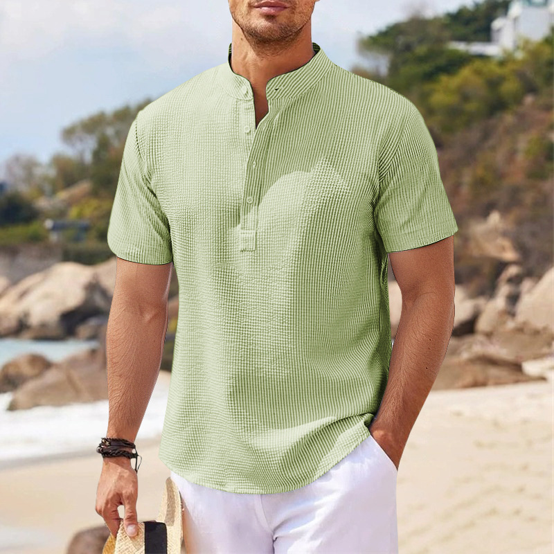 Men's simple modern utility style summer shirt