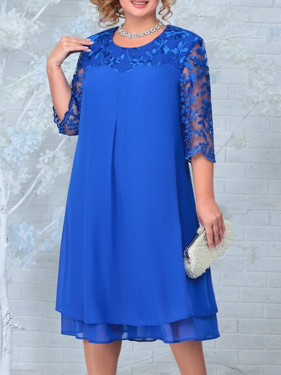 Sheer Breeze Layered Lace Dress