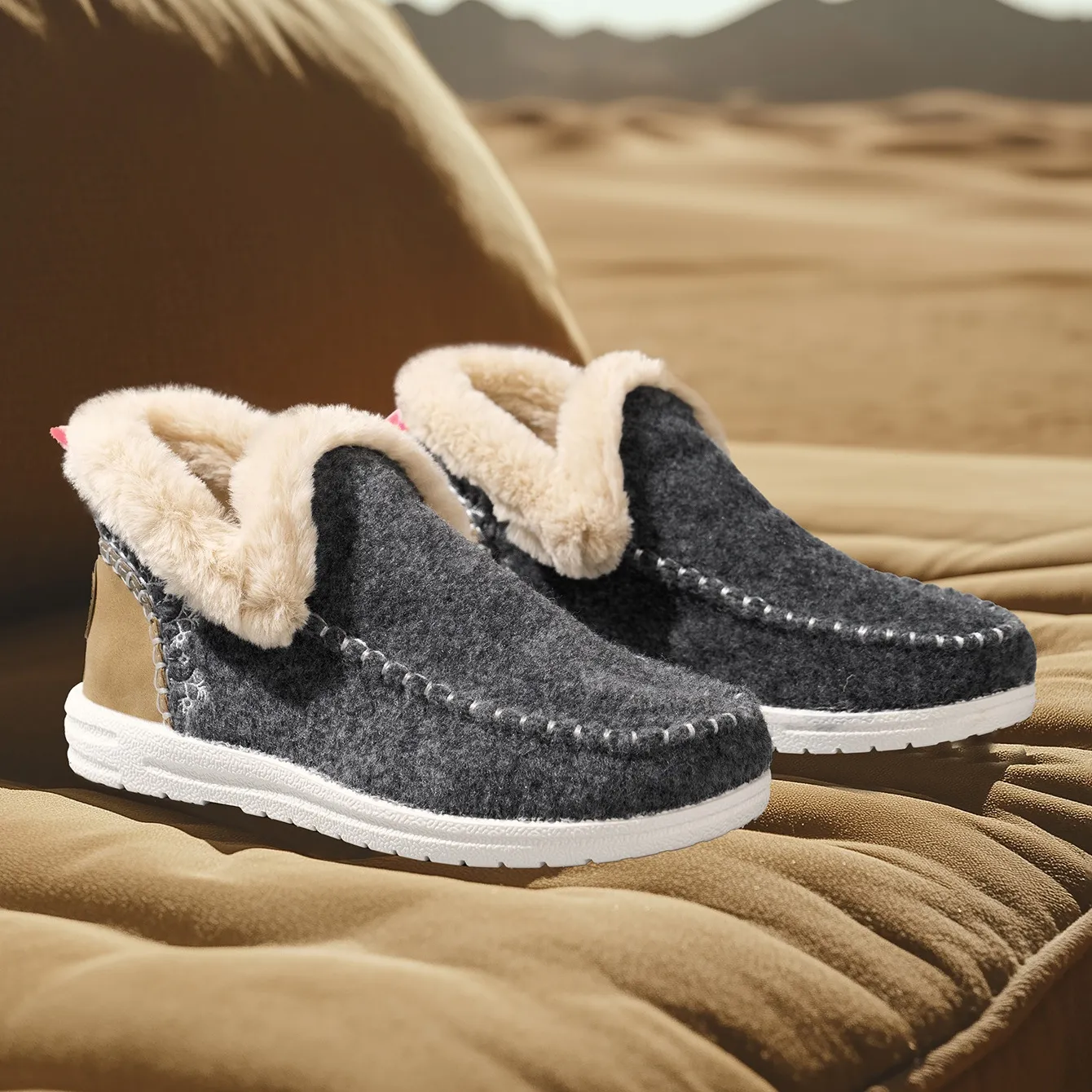 Womens Orthopedic Winter Wool Snow Boots Cozy Winter Shoes