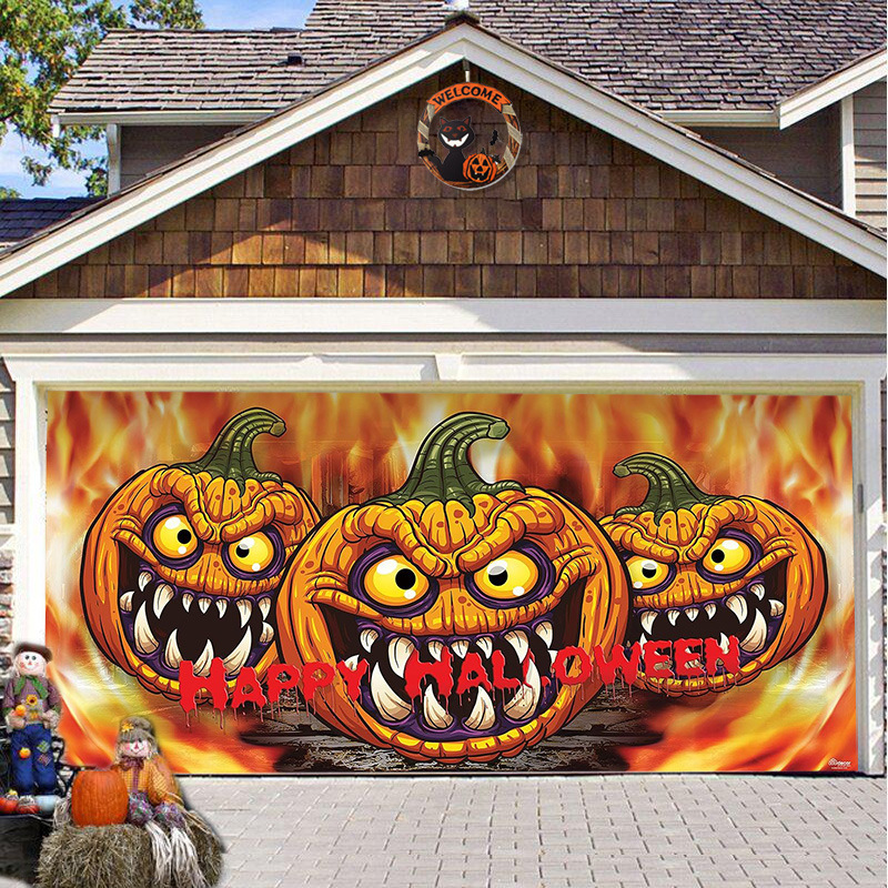 Halloween Garage Door Cover