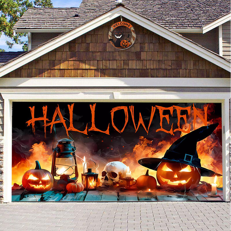 Halloween Garage Door Cover