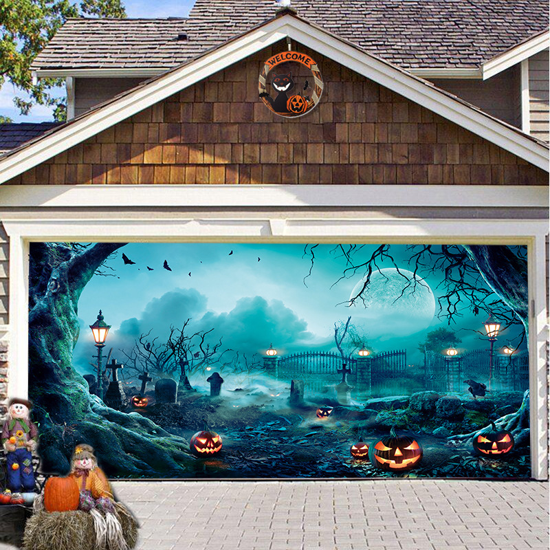 Halloween Garage Door Cover