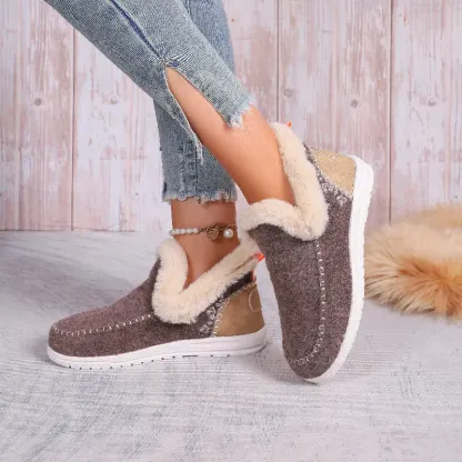 Womens Orthopedic Winter Wool Snow Boots Cozy Winter Shoes