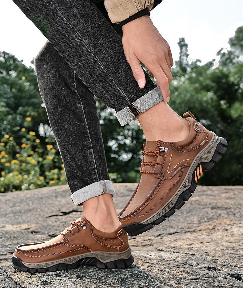 ⏰Promotion 60% OFF - 2025 New Men's Orthopedic Comfortable Breathable Genuine Leather Slip-On Loafers