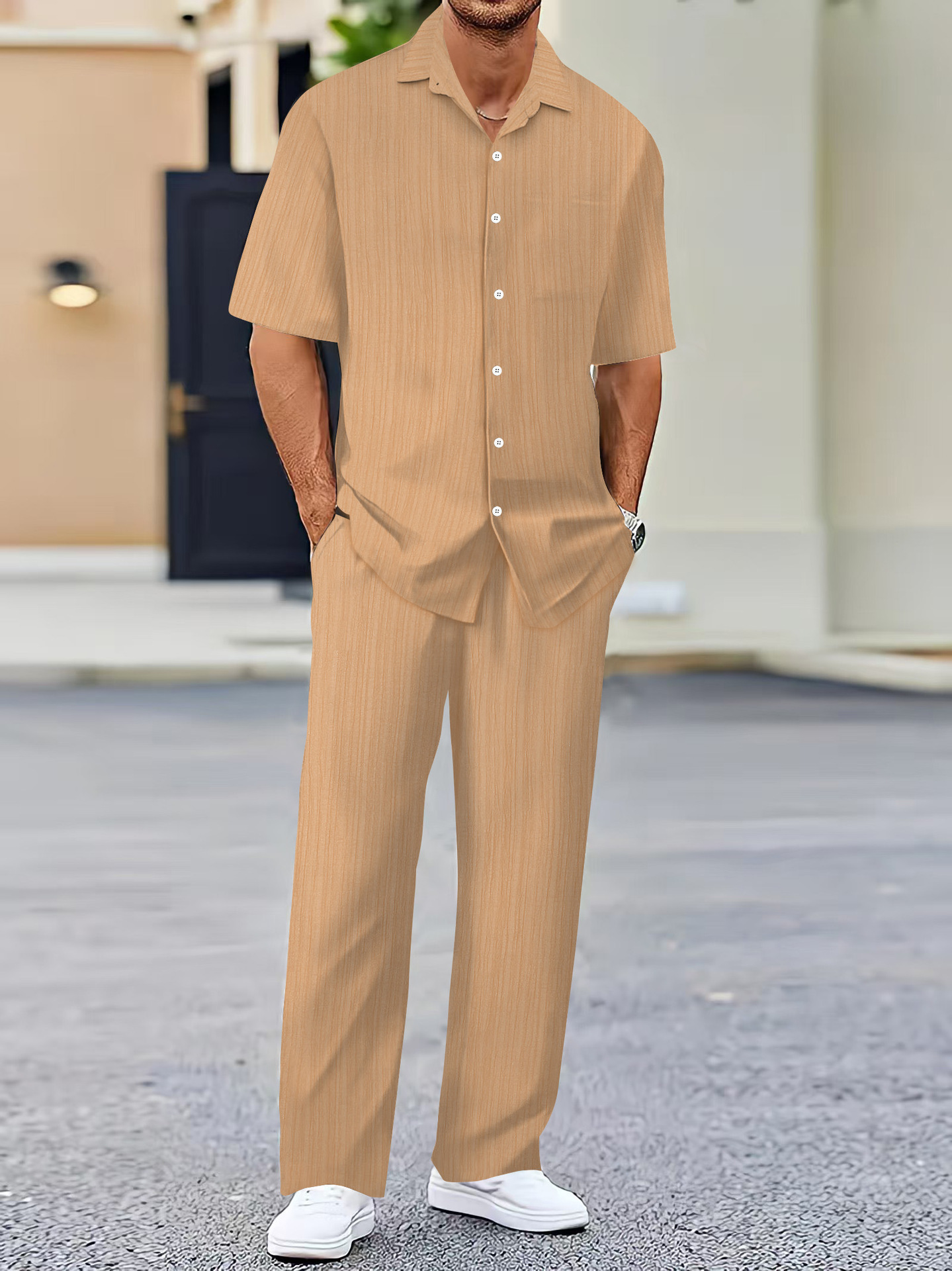 Casual Loose Fit Shirt Sets