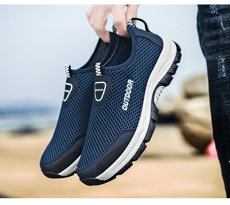 🔥Last Day Promotion 70% OFF🔥Men's mesh lightweight and breathable travel shoes, non-slip shoes