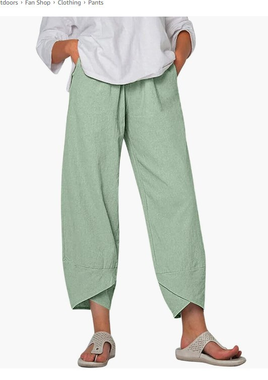 Vintage Blended Cotton Loose Casual Pants