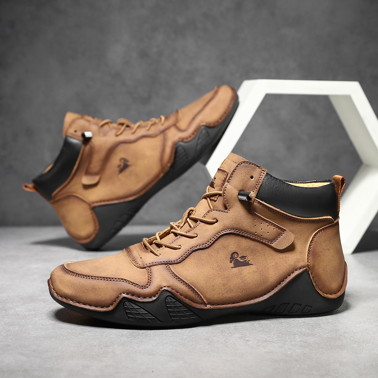 ⏰ 50% off - 2025 Newest Men's Orthopedic Leather Hiking Shoes