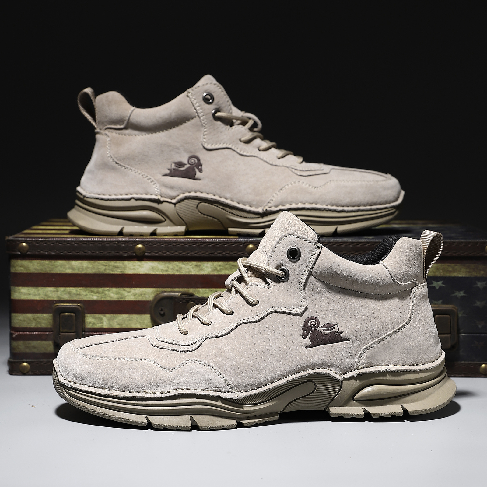 Last day 70% off 🔥⏱️Men's genuine non-slip calfskin hiking shoes