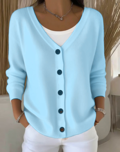 Women's Casual Button Cardigan Sweater