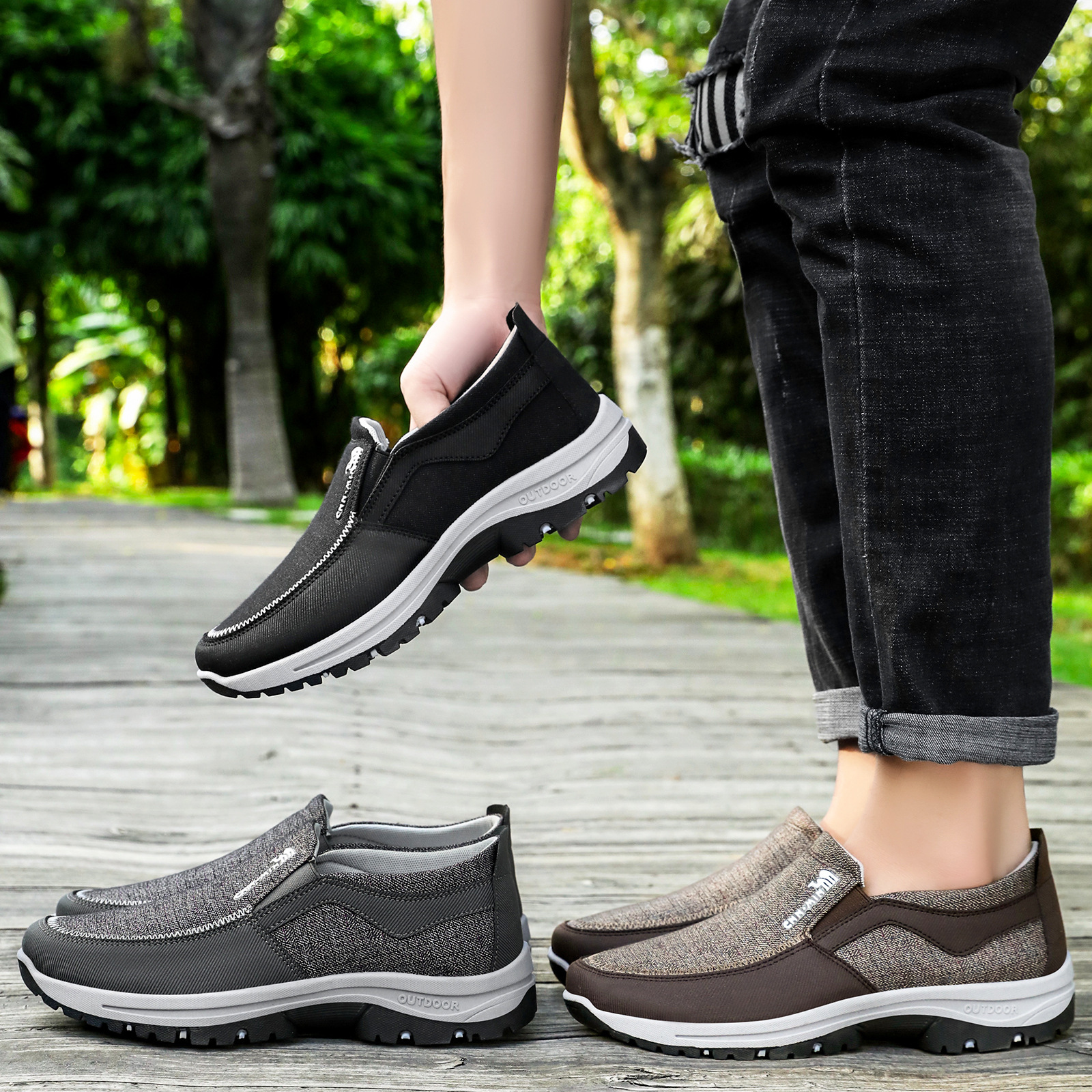 🔥LAST DAY 60% OFF🔥Men's Arch Support & Breathable and Light & Non-Slip Shoes - Proven Plantar Fasciitis, Foot and Heel Pain Relief.