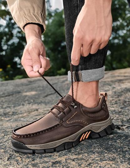 ⏰Promotion 60% OFF - 2025 New Men's Orthopedic Comfortable Breathable Genuine Leather Slip-On Loafers