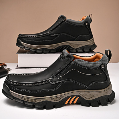 ⏰Last day 60% OFF - 2025 New Hot selling men's casual thick-soled non-slip orthopedic leather boots