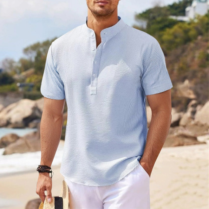 Men's simple modern utility style summer shirt