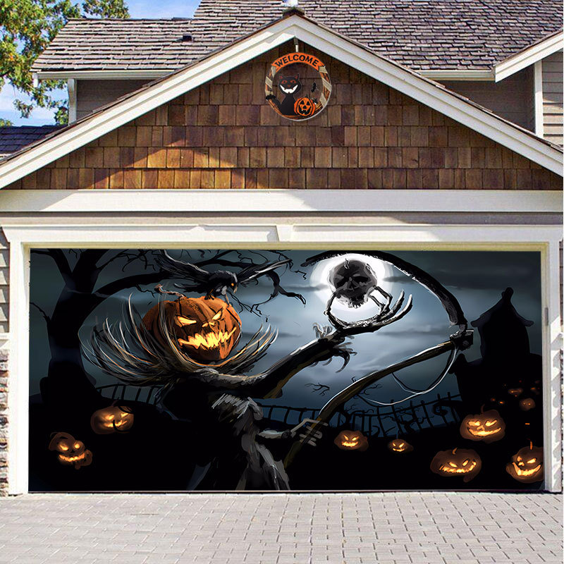 Halloween Garage Door Cover