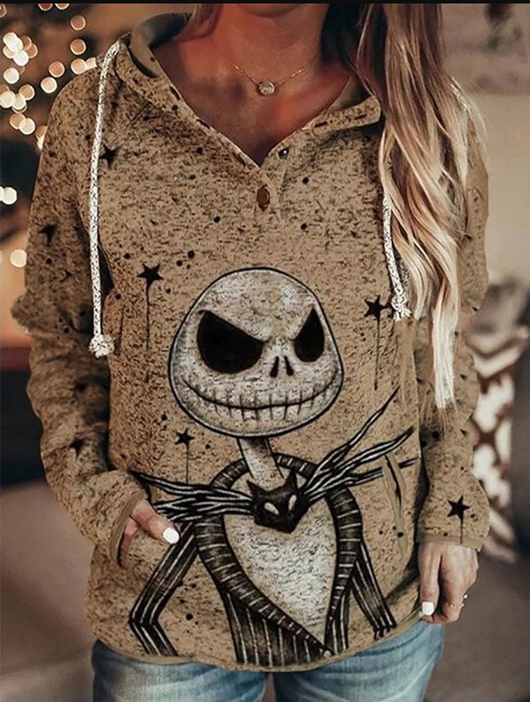 Women Retro Printed Pullover Hoodie, Casual Retro Floral Print Hooded Sweatshirt