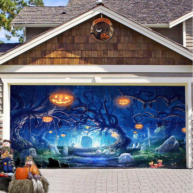 Halloween Garage Door Cover
