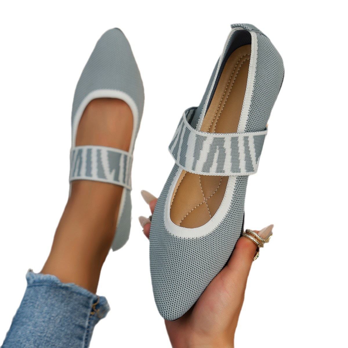 Women's Orthopedic Knit Flat Shoes