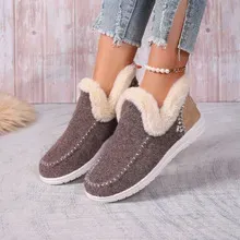 Womens Orthopedic Winter Wool Snow Boots Cozy Winter Shoes