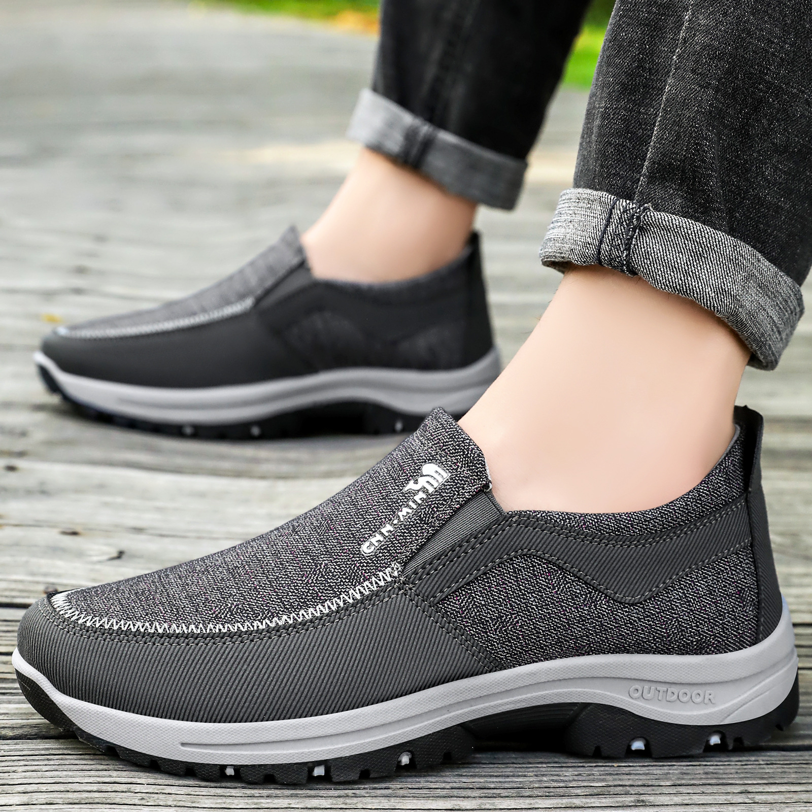 🔥LAST DAY 60% OFF🔥Men's Arch Support & Breathable and Light & Non-Slip Shoes - Proven Plantar Fasciitis, Foot and Heel Pain Relief.