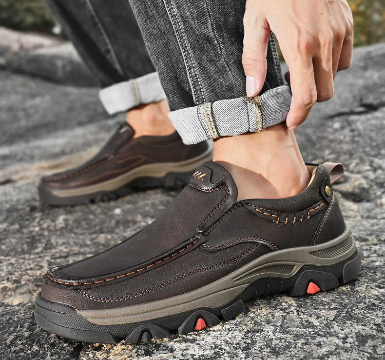 Promotion 60% OFF - 2025 Men's Orthopedic Comfortable Casual Genuine Leather Slip On Loafers