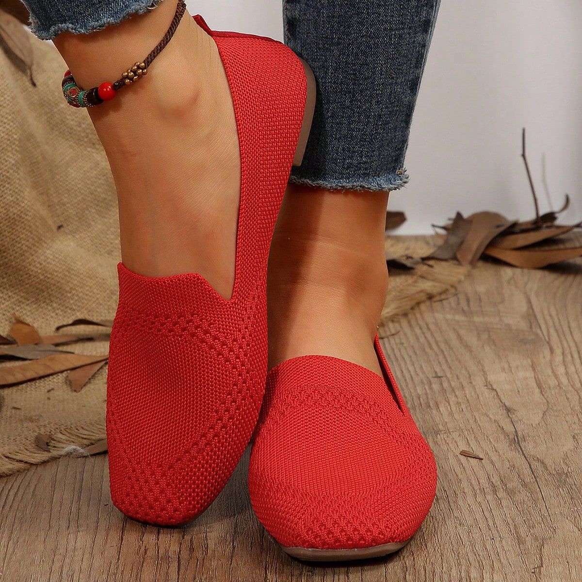 Women Comfortable Arch Support Non-Slip Flat Shoes