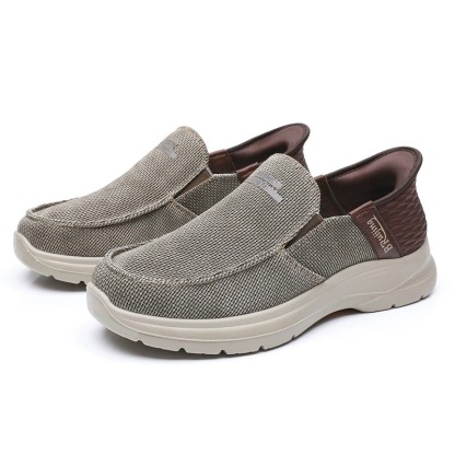 🔥LAST DAY 60% OFF🔥Men's Arch Support Hands-Free Slip-On Loafers, EVA Boat Shoes,Orthopedic Walking Shoes
