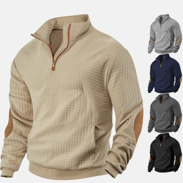 Men's  Long Sleeve Cashmere Sports Sweater
