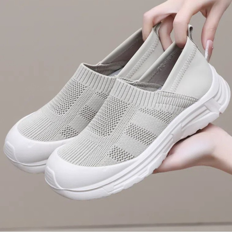 🔥Last Day Promotion 70% OFF🔥- Women's Hands-Free comfortable breathable knitted sneakers