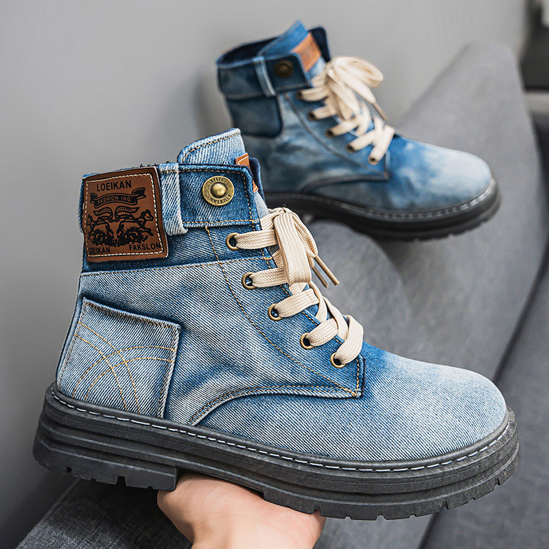 Denim Ankle Boots