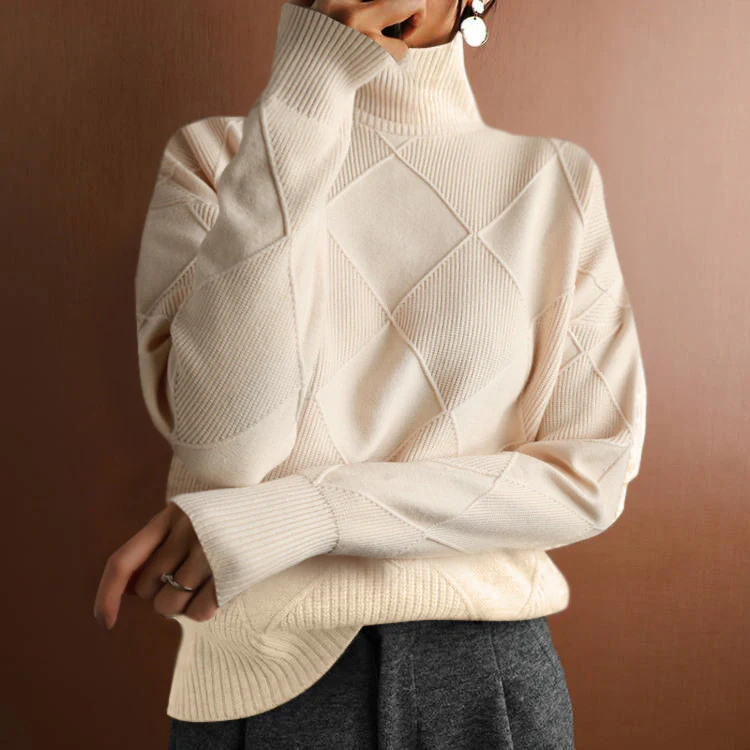 Women’s Cashmere Turtleneck Sweater – Elegance Meets Comfort
