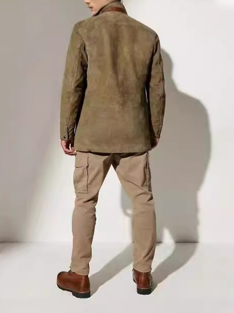 ⭐Last Day 70% Off-🔥Yellowstone Park Series - Men's Vintage Mid-Length Leather Jacket