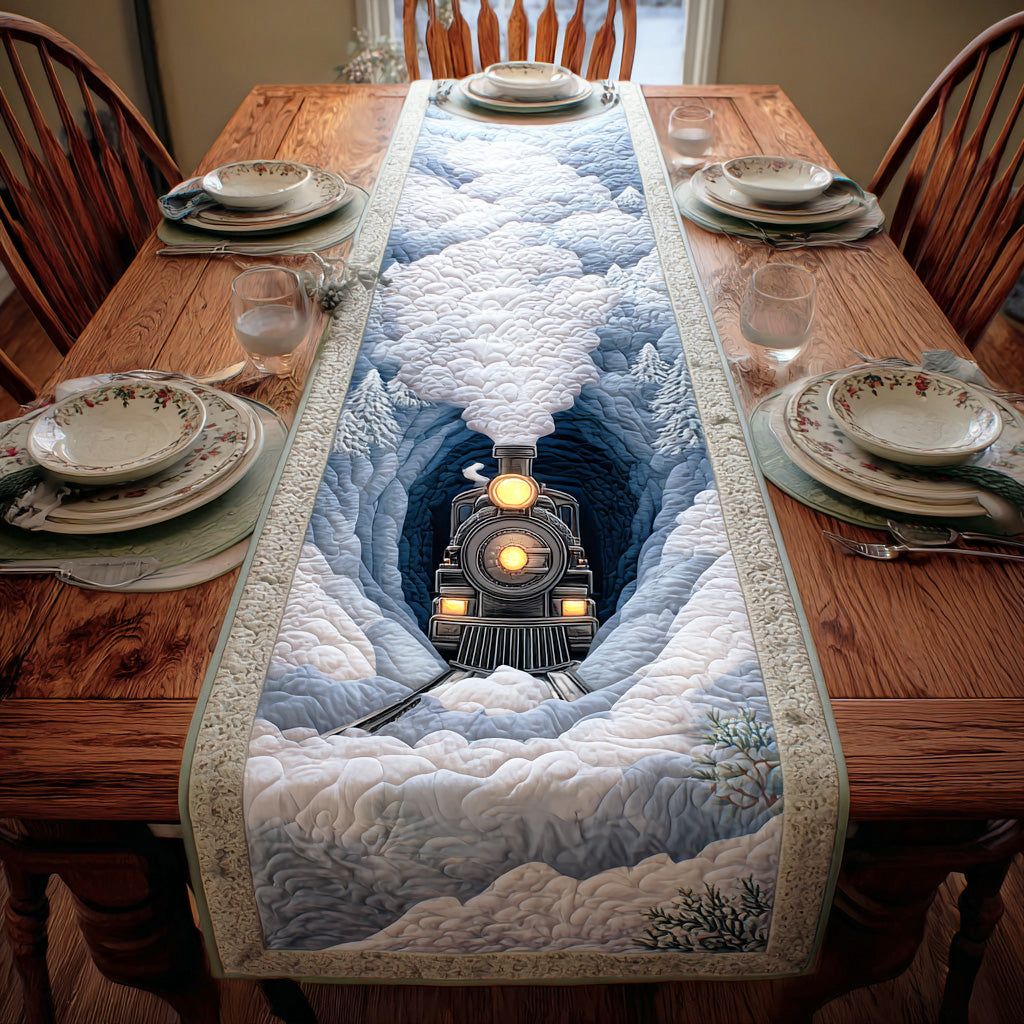 Polar Train Trail Quilted Table Runner NCU0TD1074