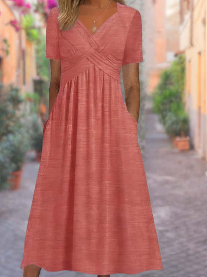 V-neck summer dress