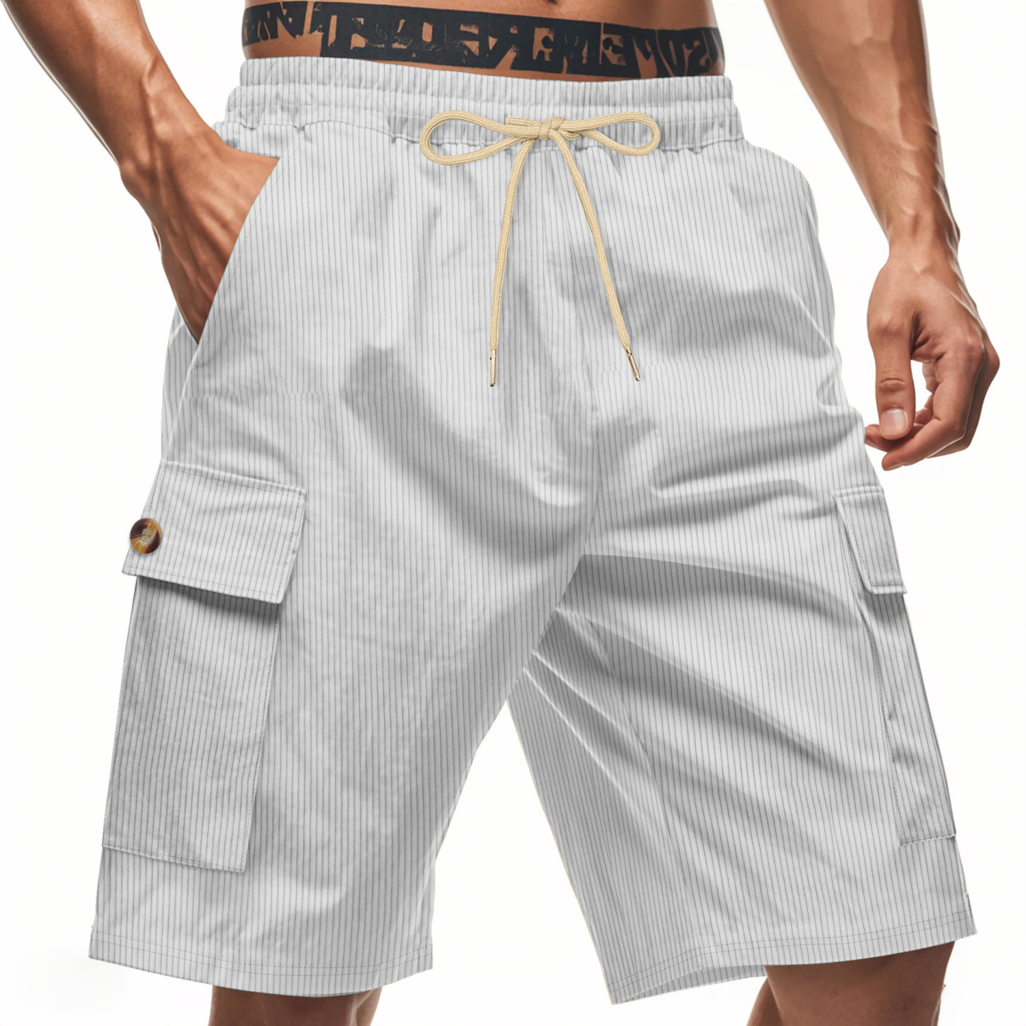 Men's Breathable Linen Loose Work Shorts