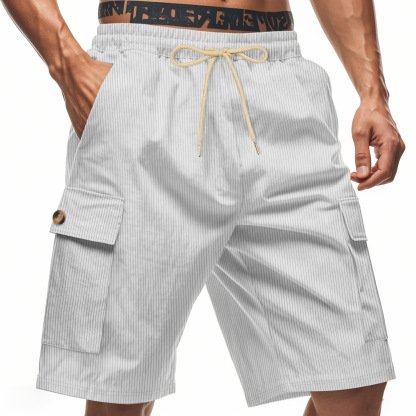 Men's Breathable Linen Loose Work Shorts