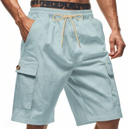 Men's Breathable Linen Loose Work Shorts
