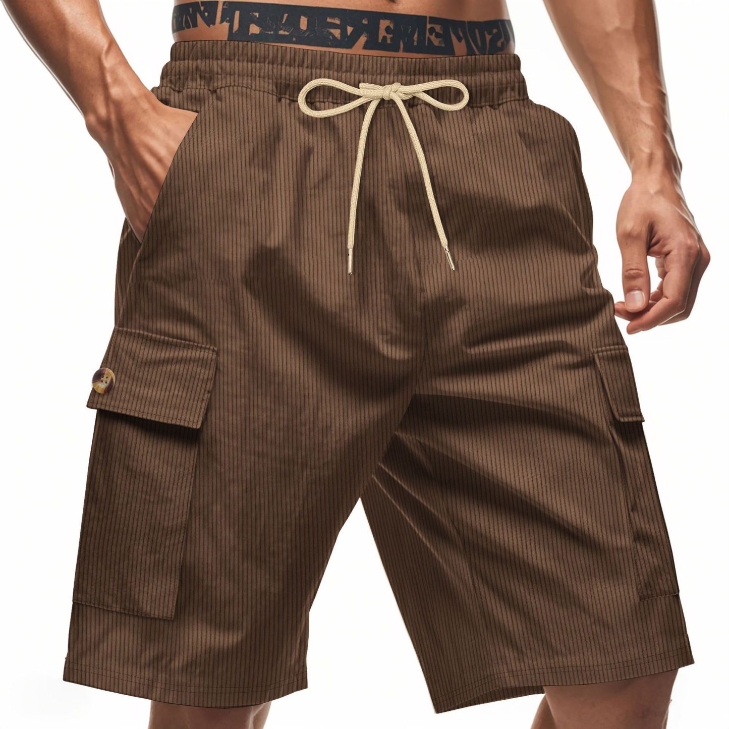 Men's Breathable Linen Loose Work Shorts