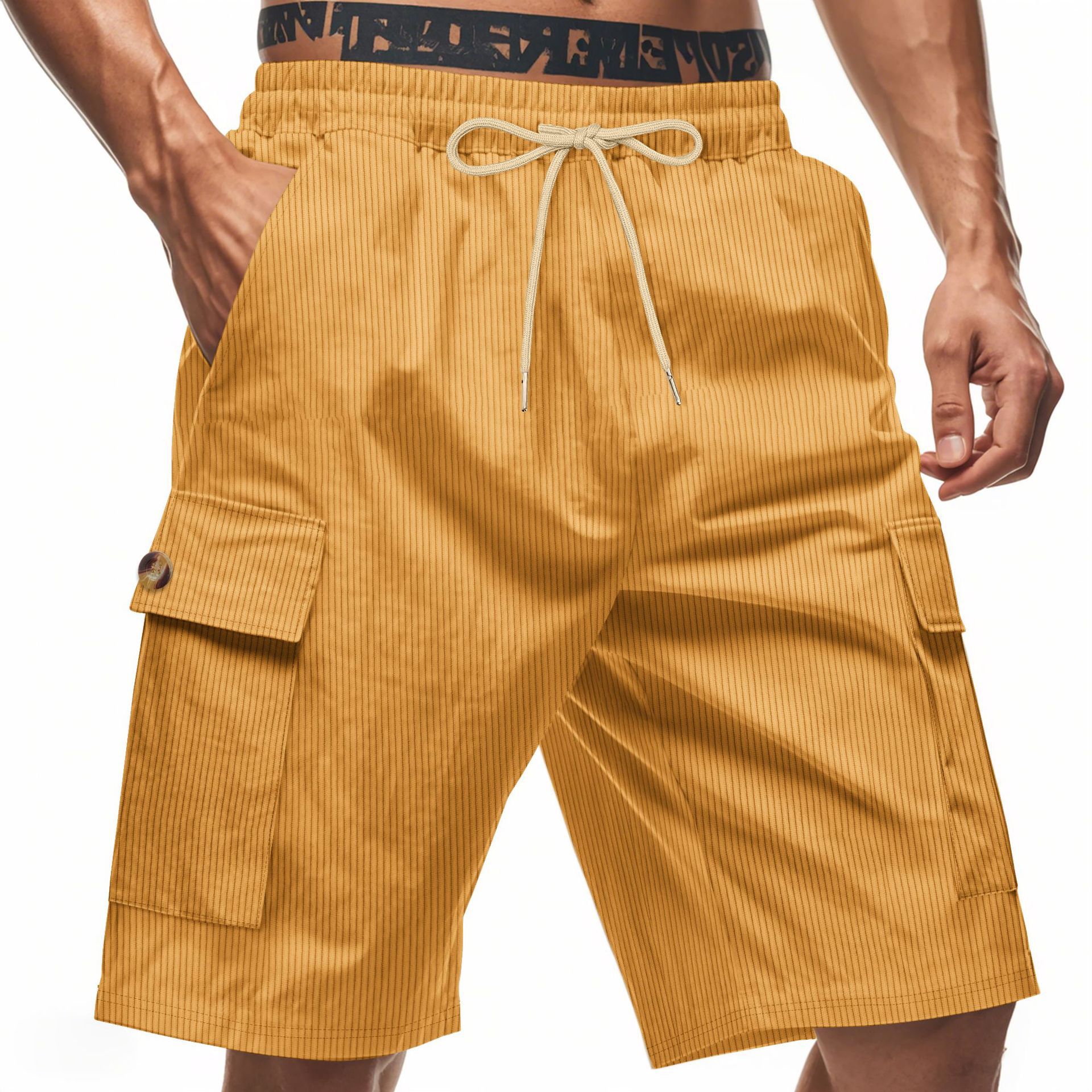 Men's Breathable Linen Loose Work Shorts