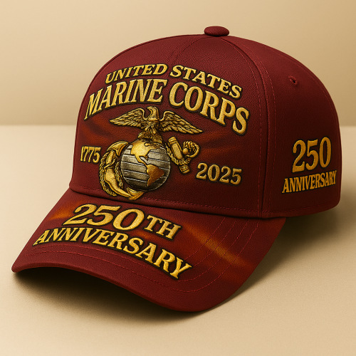 United States Marine Corps 250th Anniversary Cap