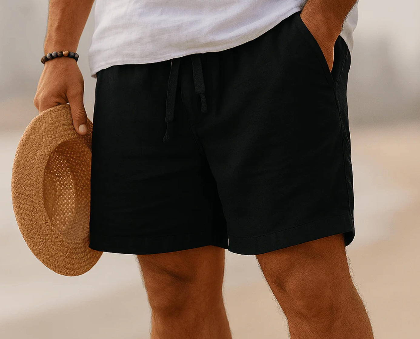 Chic linen shorts