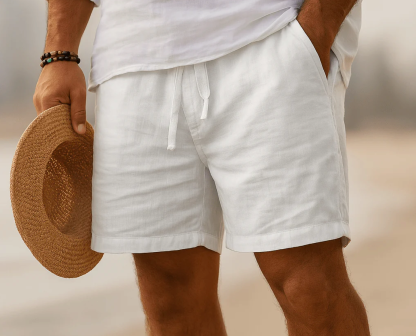 Chic linen shorts