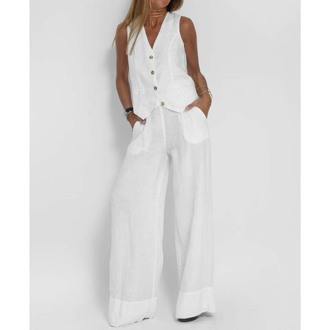 Sleeveless Top & Trouser Set for Women