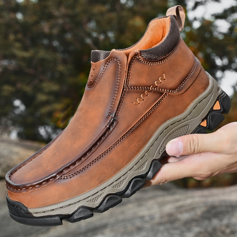 ⏰Last day 60% OFF - 2025 New Hot selling men's casual thick-soled non-slip orthopedic leather boots