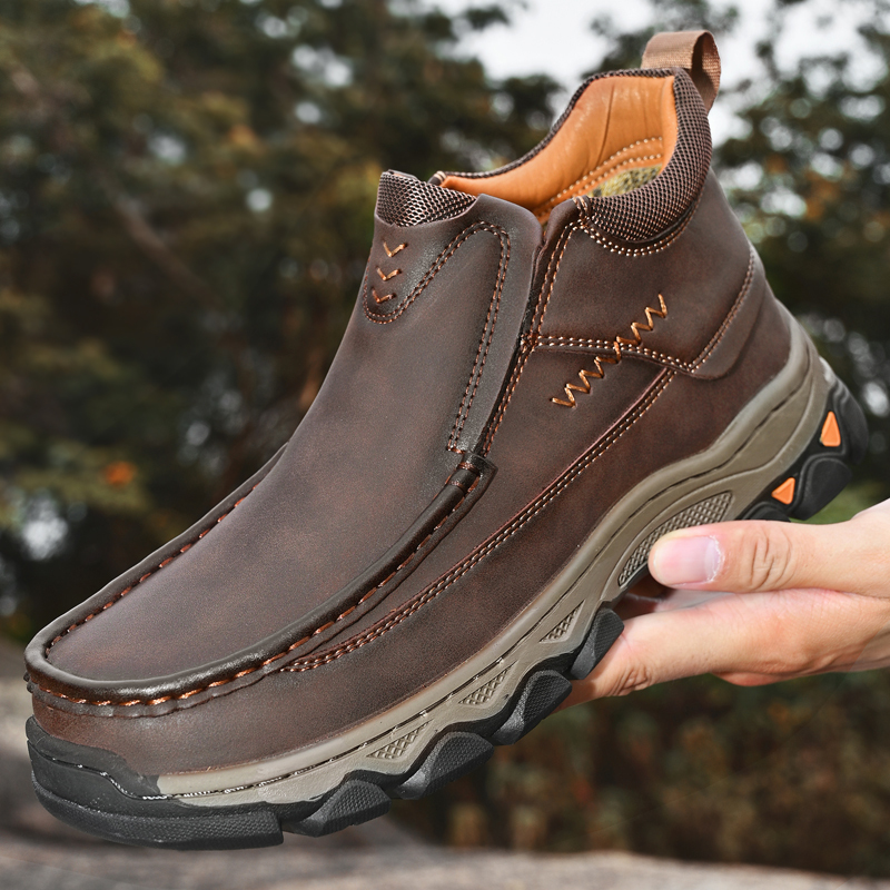 ⏰Last day 60% OFF - 2025 New Hot selling men's casual thick-soled non-slip orthopedic leather boots