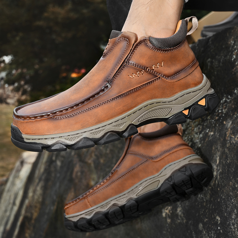 ⏰Last day 60% OFF - 2025 New Hot selling men's casual thick-soled non-slip orthopedic leather boots